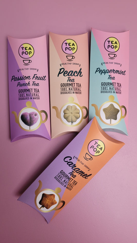 Mint smaak thee op een stokje | tea pop