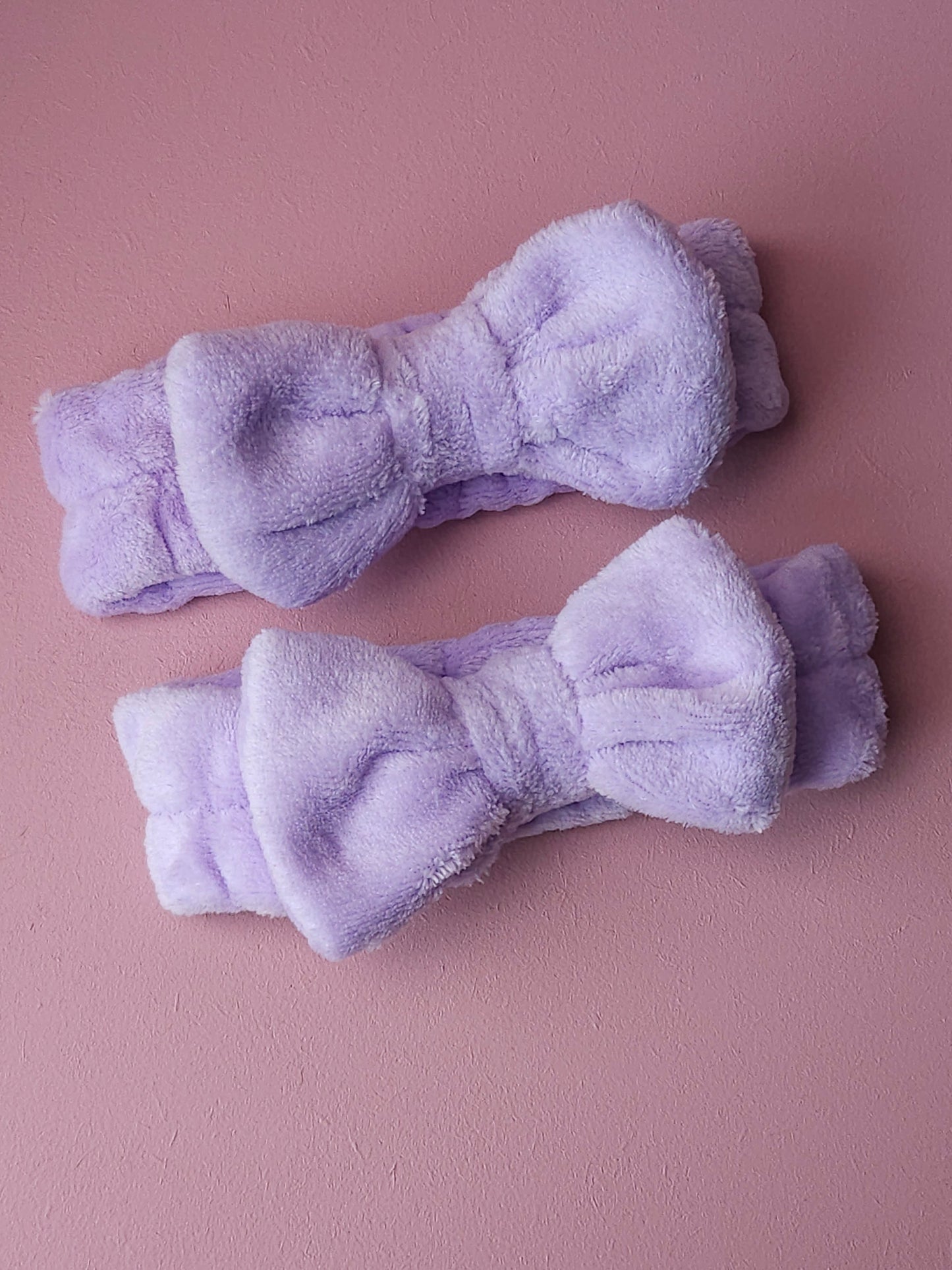 Haarband badstof lila paars