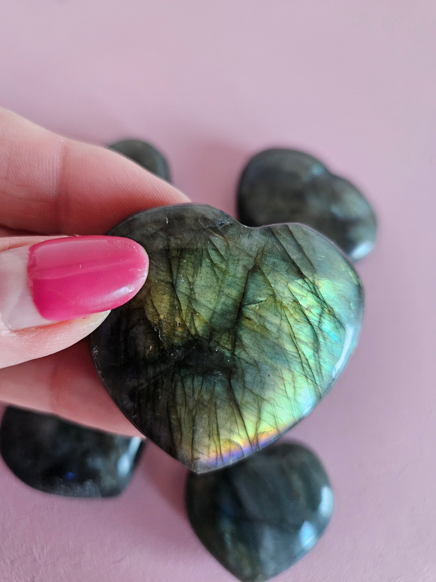 Hart groot labradoriet