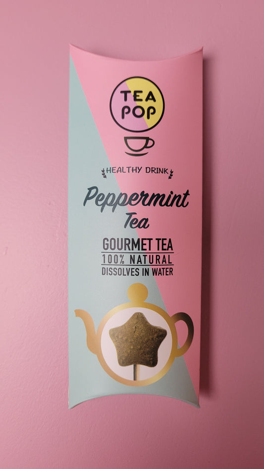 Mint smaak thee op een stokje | tea pop