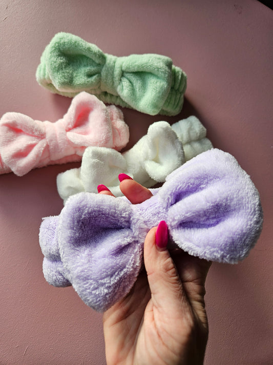 Haarband badstof lila paars