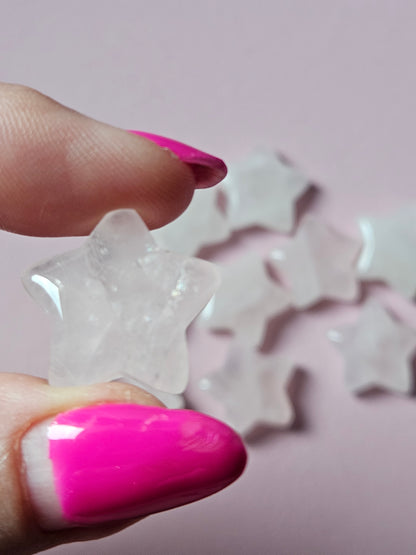 Edelsteen rozenkwarts ster