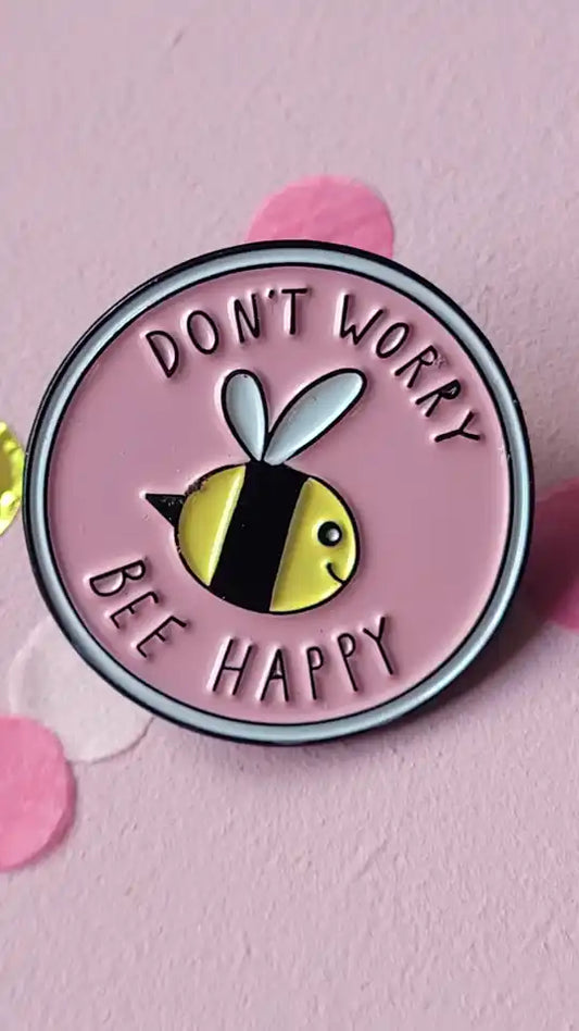 Bee Happy pin