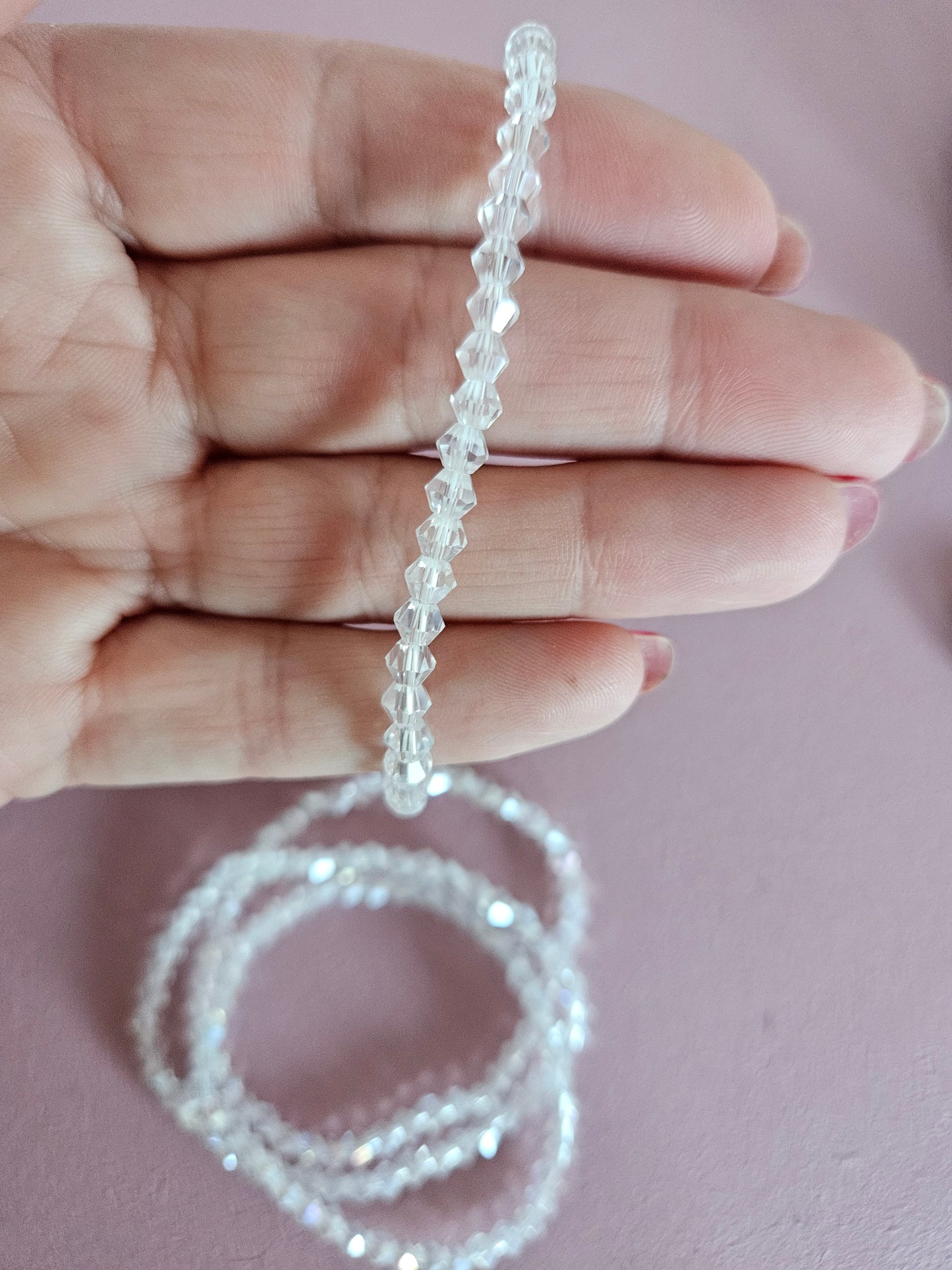 Armband steentjes clear
