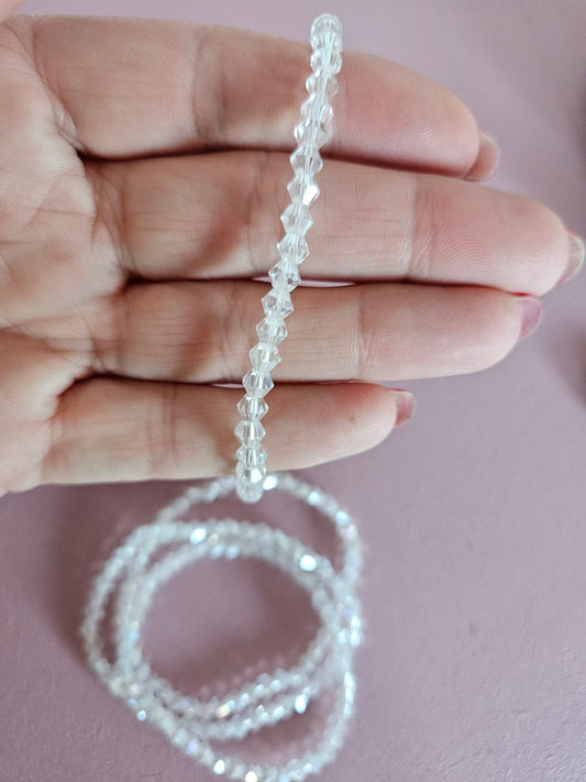 Armband steentjes clear