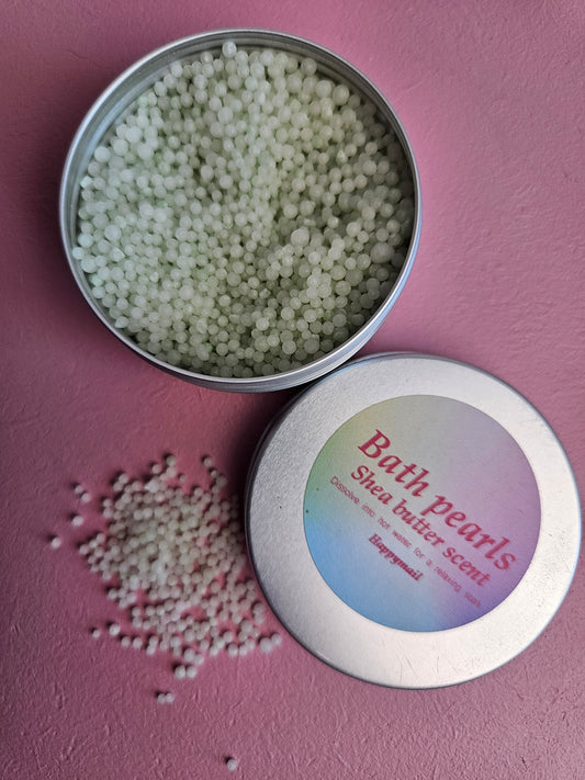 Badpareltjes in schatig doosje