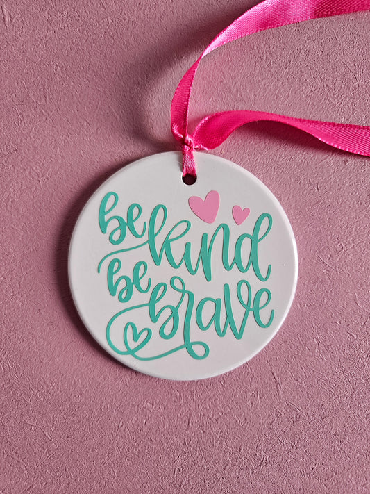 Keramische hanger met positieve tekst