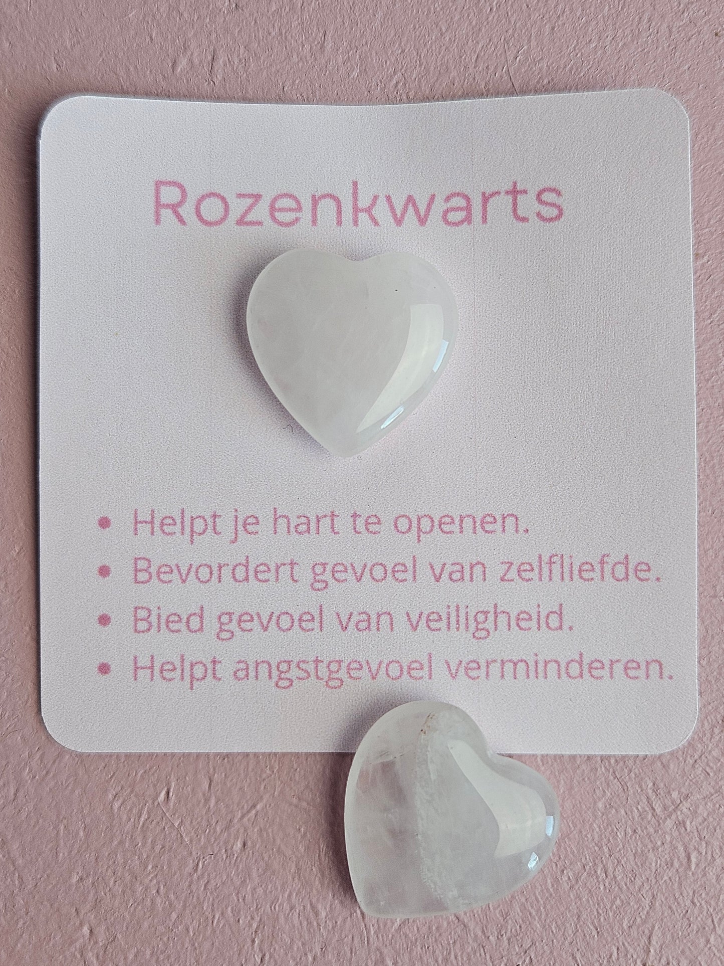 Rozen kwarts hartje